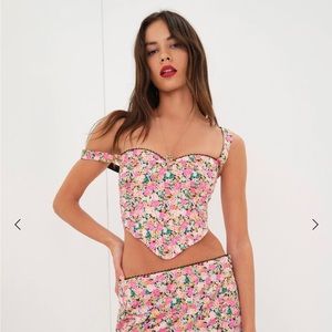 For love and lemons gladiola corset top NWT size M
